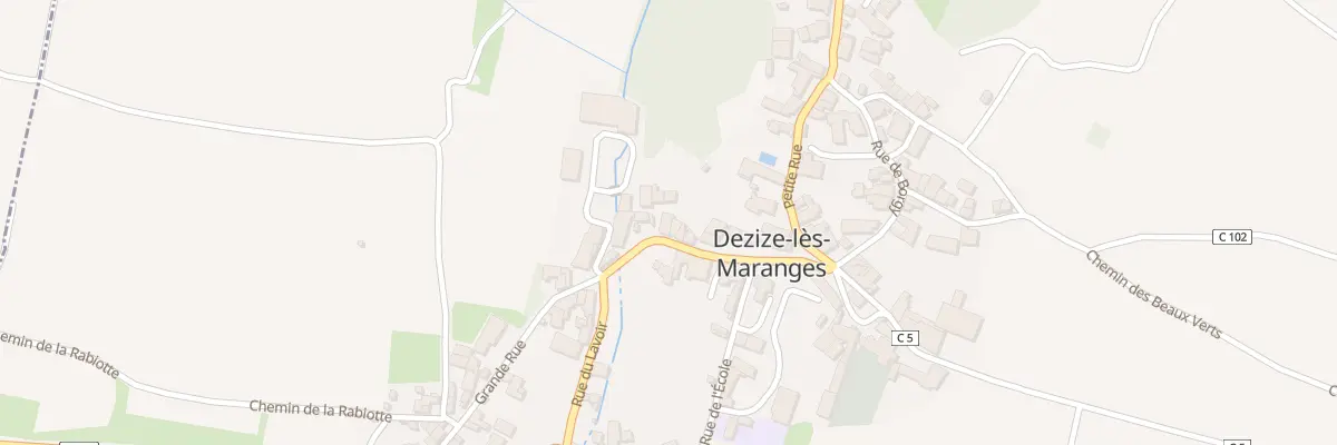 Plan du 25 Gr Grande Rue à Dezize-lès-Maranges