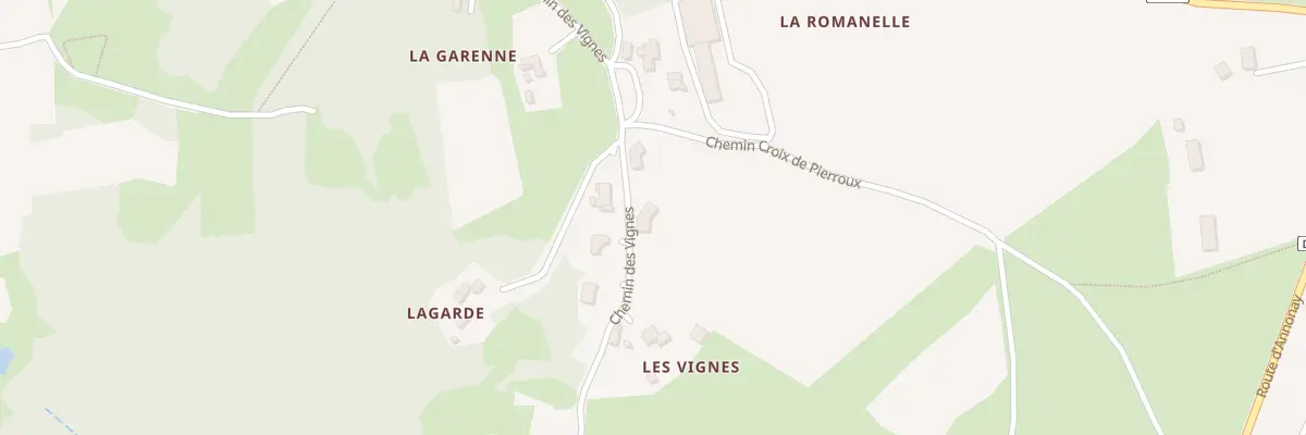 Plan du 445 Che des Vignes à Bozas