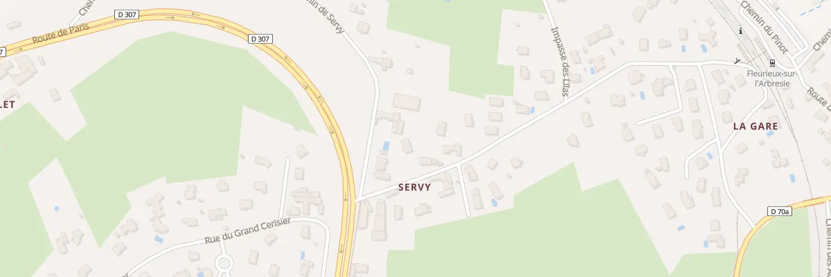Plan du 391 Che de Servy à Fleurieux-sur-l’Arbresle