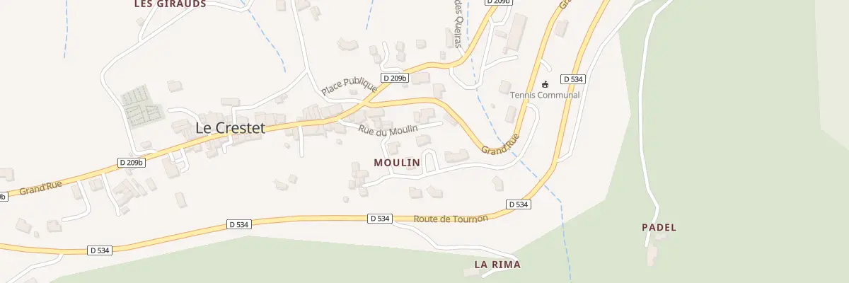 Plan du 220 Rue du Moulin au Crestet