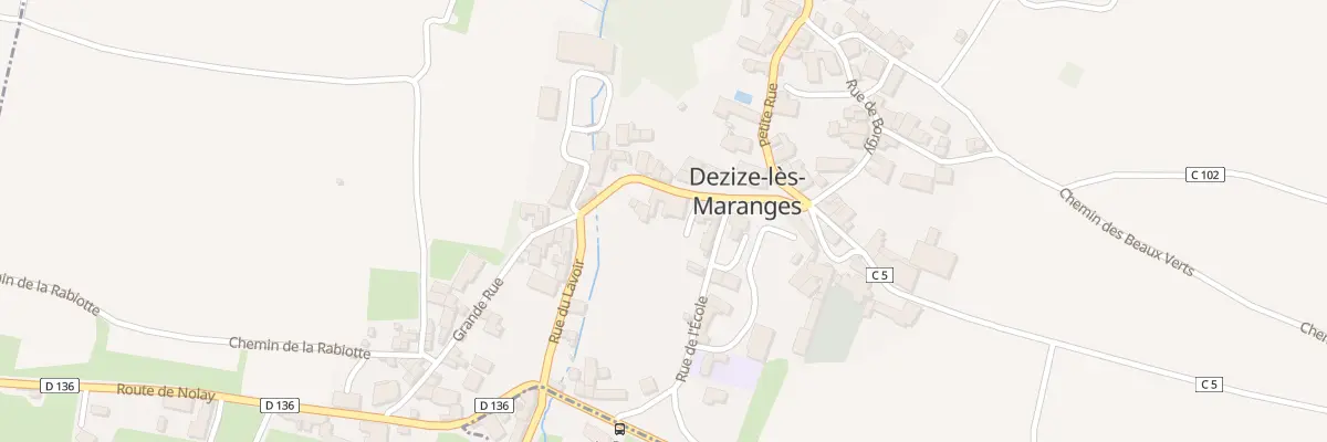 Plan du 20 Gr Grande Rue à Dezize-lès-Maranges