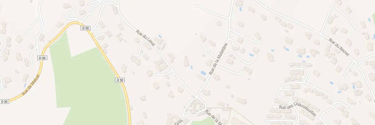 Plan du 2 Rue du Laval à Vaugneray