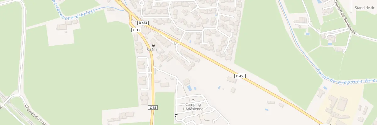 Plan du 94F Rte Dep 453 Raphele à Arles