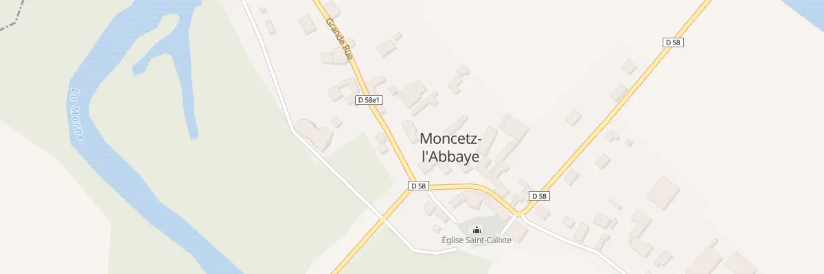 Plan du 8 Rue Grande Rue à Moncetz-l’Abbaye