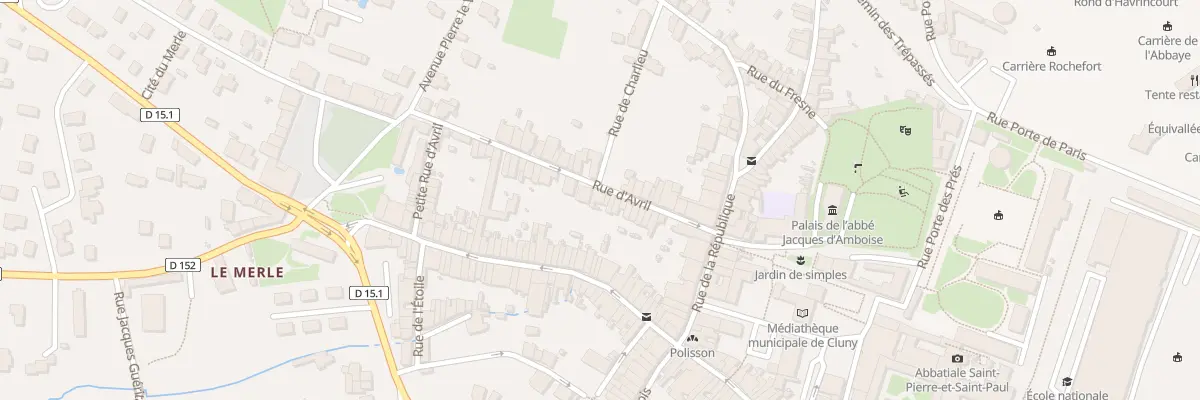 Plan du 19B Rue d’Avril à Cluny