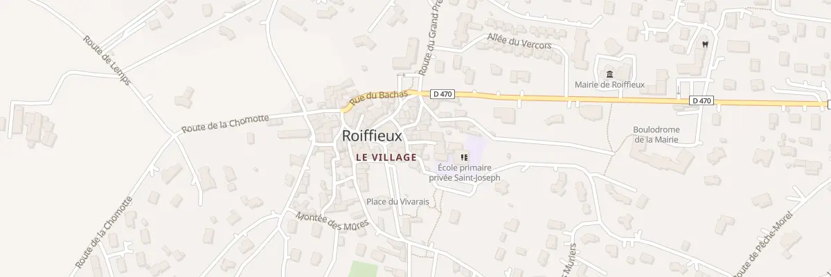 Plan du 7 Imp des Ecoles à Roiffieux