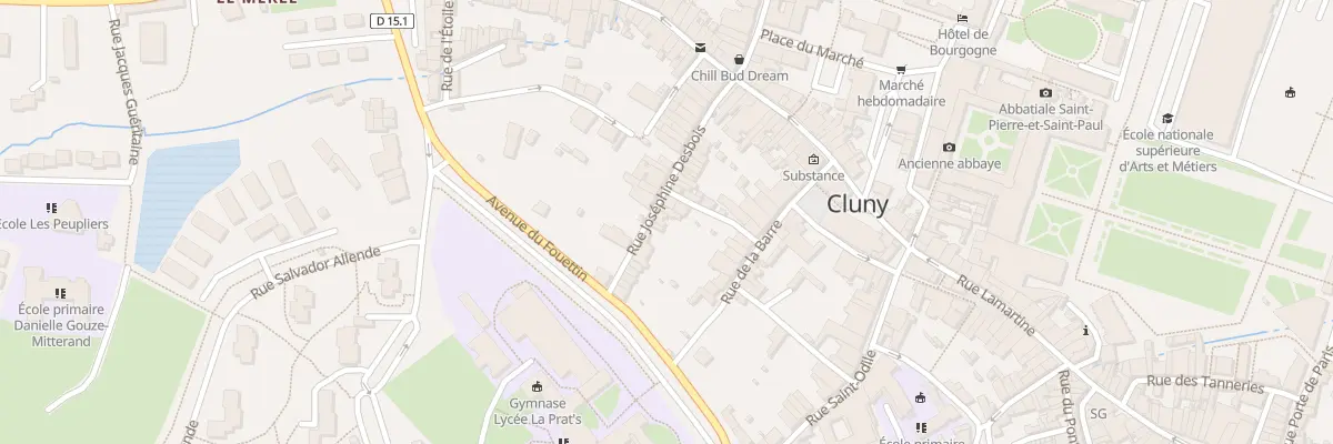 Plan du 15 Rue Joséphine Desbois à Cluny