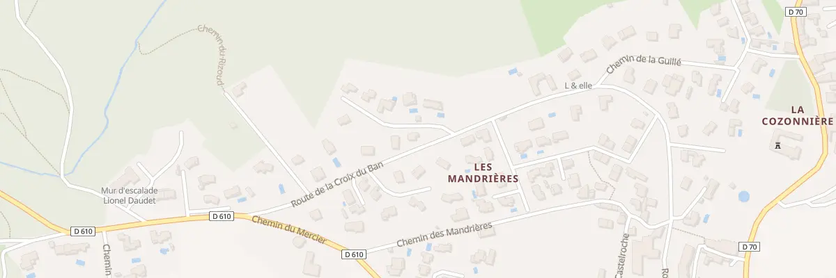Plan du 668 Rte de la Croix du Ban à Pollionnay