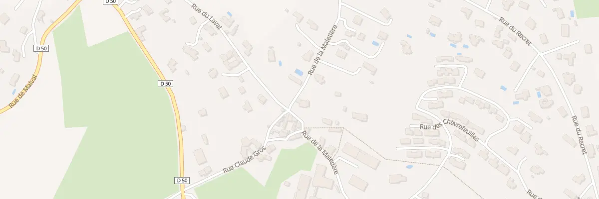 Plan du 24 Rue de la Maletière à Vaugneray