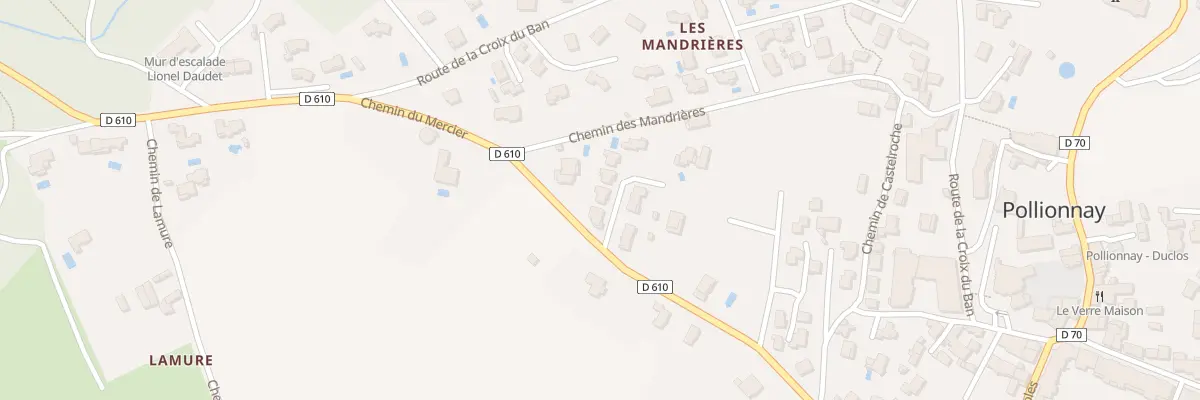 Plan du 532 Che du Mercier à Pollionnay