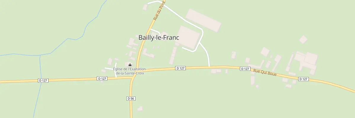 Plan du 1 Rue Qui Boue à Bailly-le-Franc