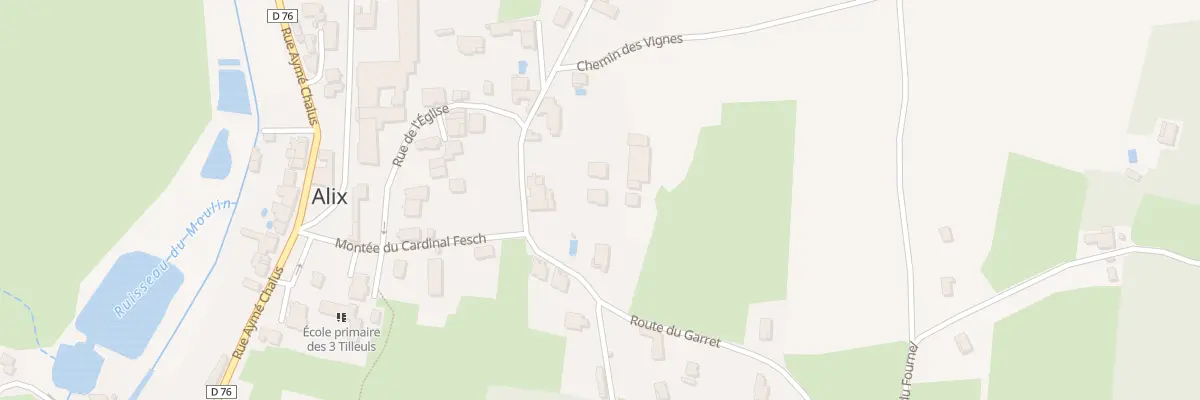 Plan du 15 Rte du Garret à Alix