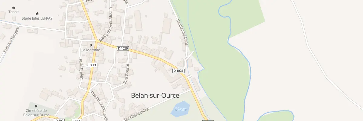 Plan du 9001 Pl du Moulin à Belan-sur-Ource