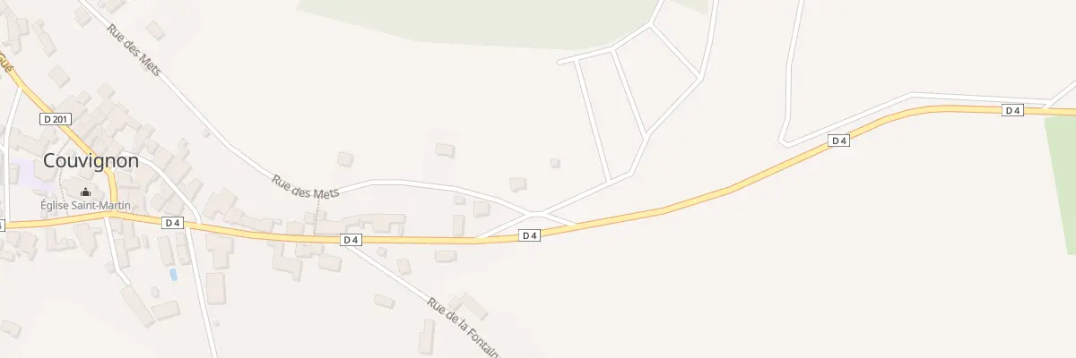 Plan du 15 Rue des Mets à Couvignon