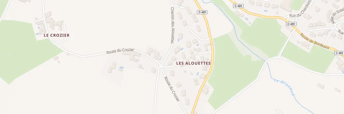 Plan du 40 Che des Alouettes à Vaugneray
