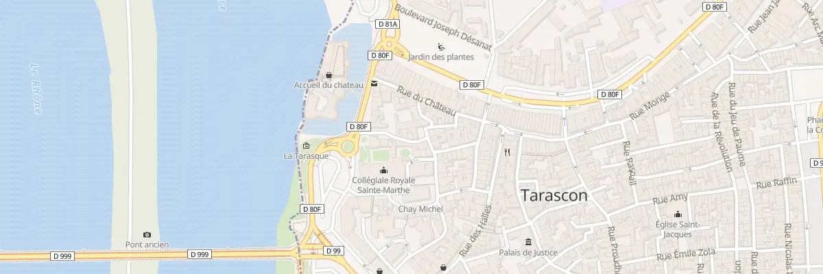 Plan du 1 Pl Ernest Renan à Tarascon