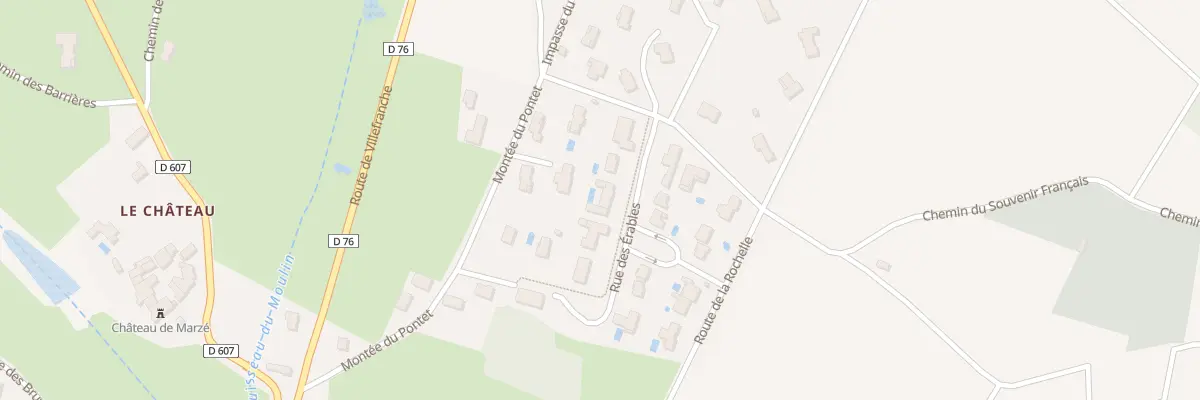 Plan du 86 Rue des Érables à Alix