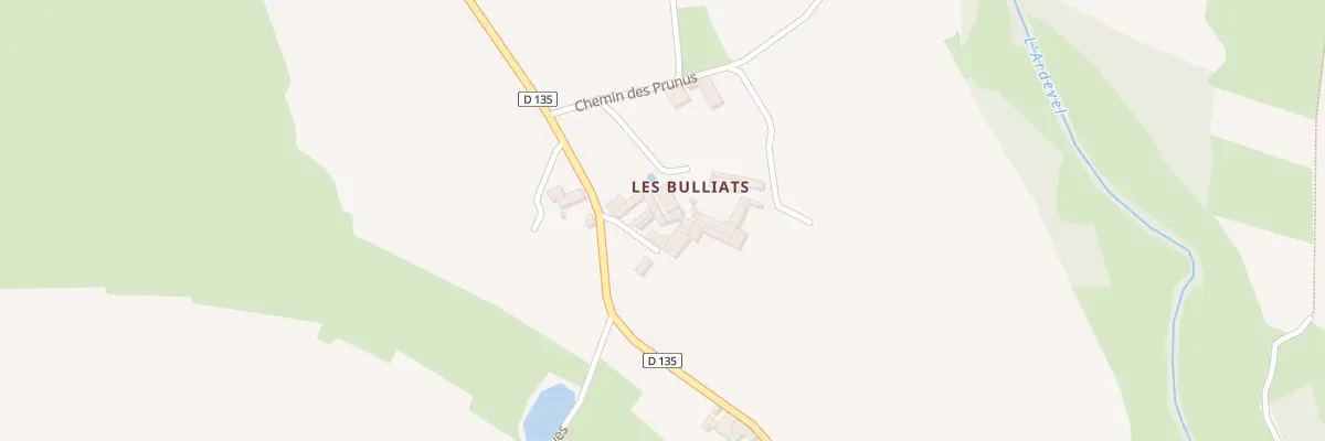 Plan du 5080 Les Bulliats à Régnié-Durette