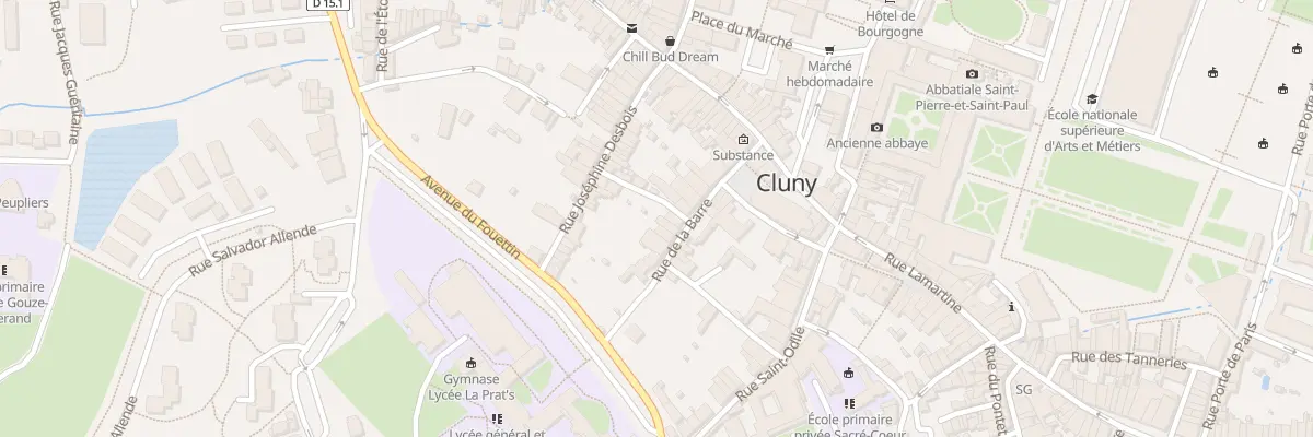 Plan du 20 Rue de la Barre à Cluny