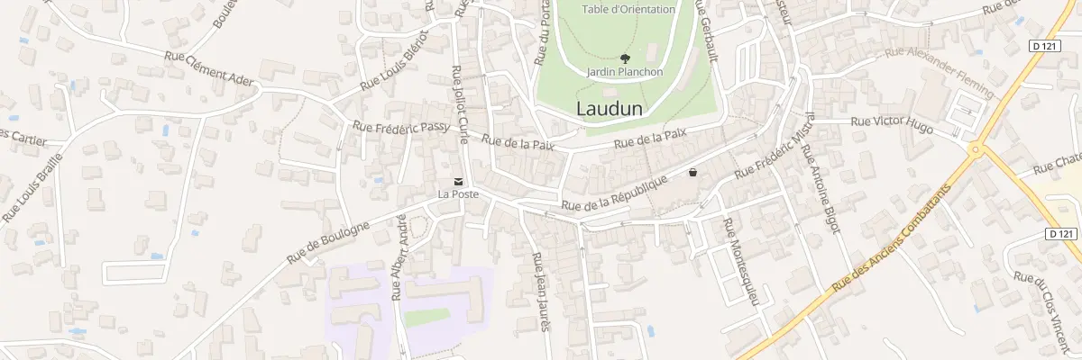 Plan du 10 Rue Gustave Courbet à Laudun-l’Ardoise