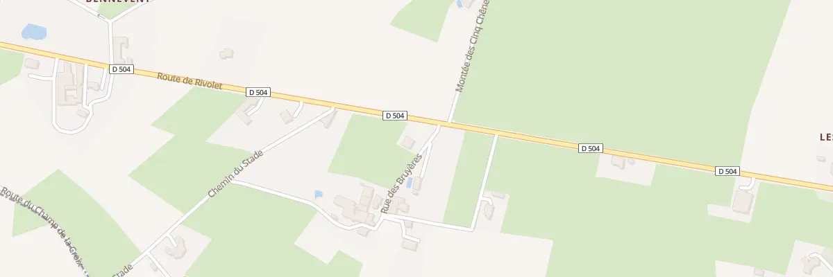 Plan du 46 Rue des Bruyères à Denicé