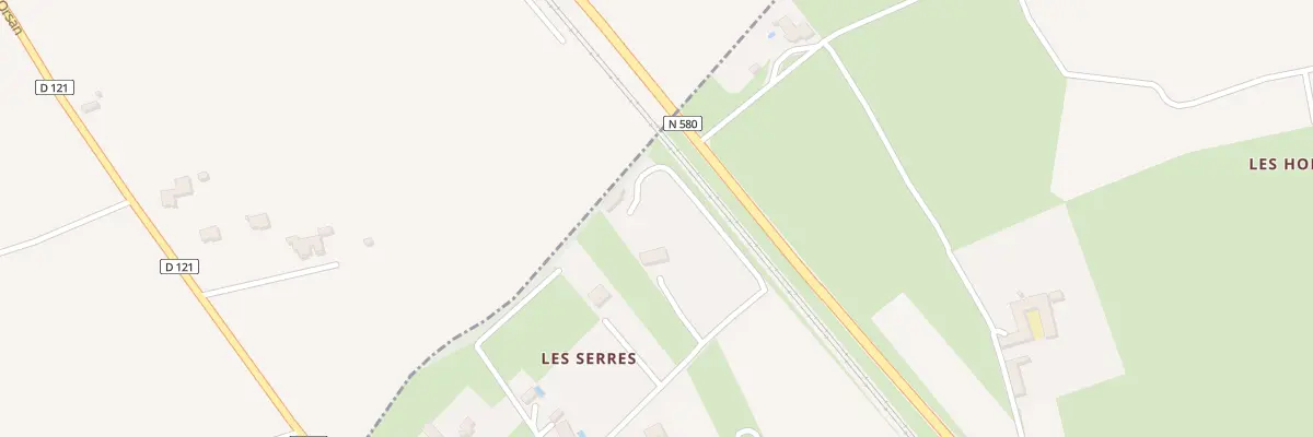 Plan du 293 Che des Serres à Orsan