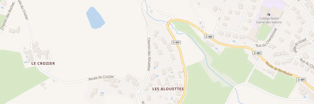 Plan du 244 Rte d’Yzeron à Vaugneray