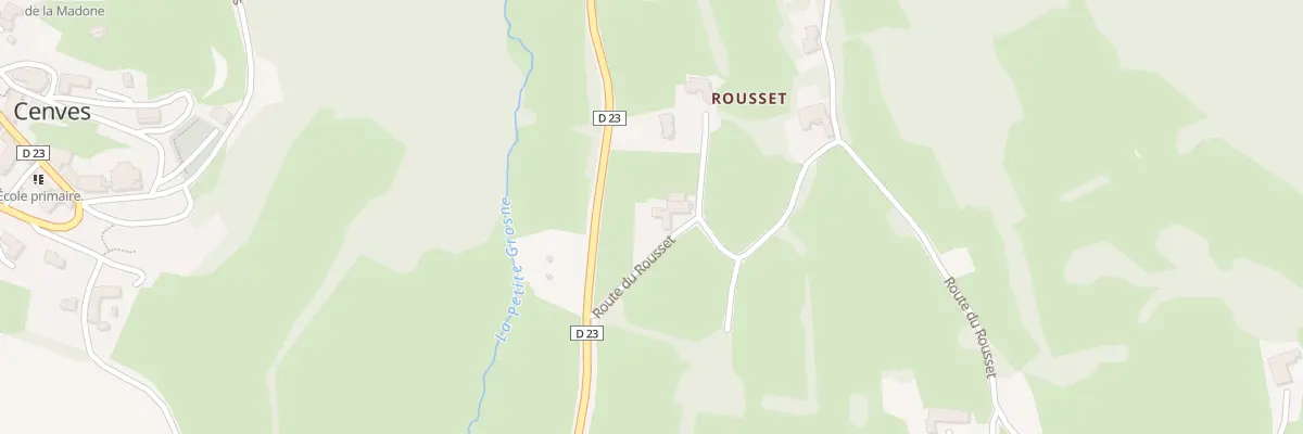 Plan du 5192 Rousset à Cenves