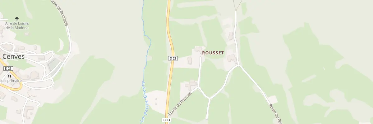Plan du 870 Rte de Vieux Château à Cenves