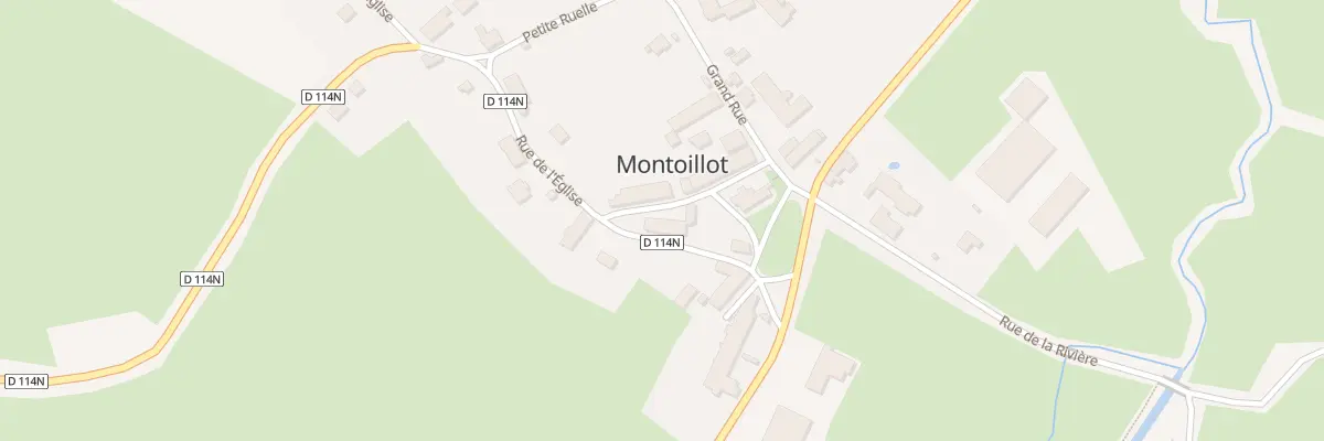 Plan du 1 Rue des Guénotiers à Montoillot