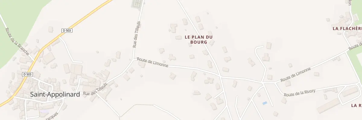 Plan du 133 Rte de Limonne à Saint-Appolinard