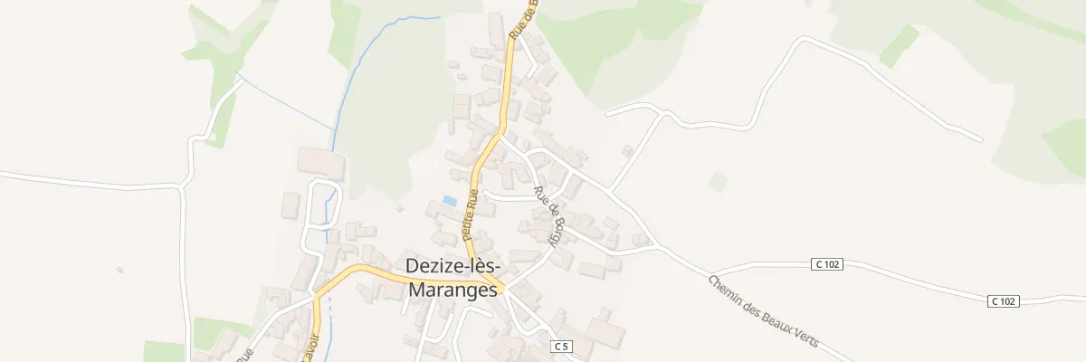 Plan du 10 Rue de Borgy à Dezize-lès-Maranges