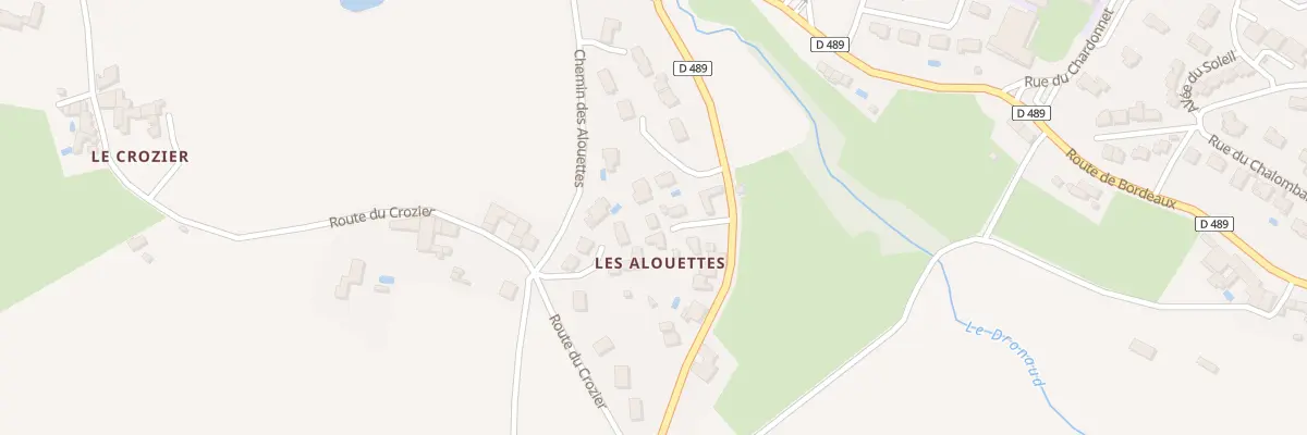 Plan du 298 Rte d’Yzeron à Vaugneray