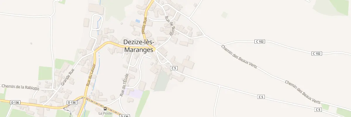 Plan du 5009 Le Bourg à Dezize-lès-Maranges