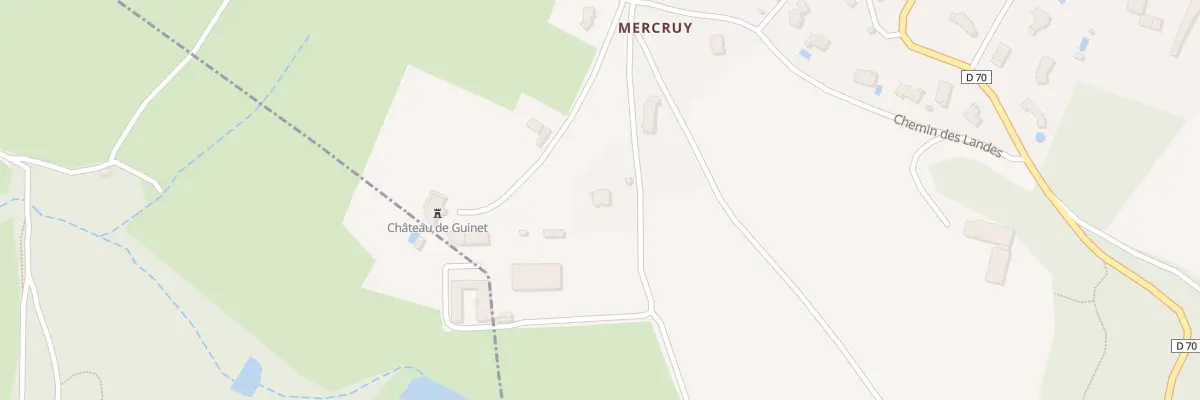 Plan du 92 Che de Mercruy à Lentilly