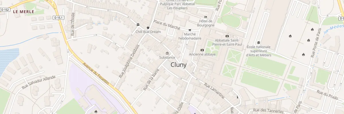 Plan du 1 Pl Notre Dame à Cluny