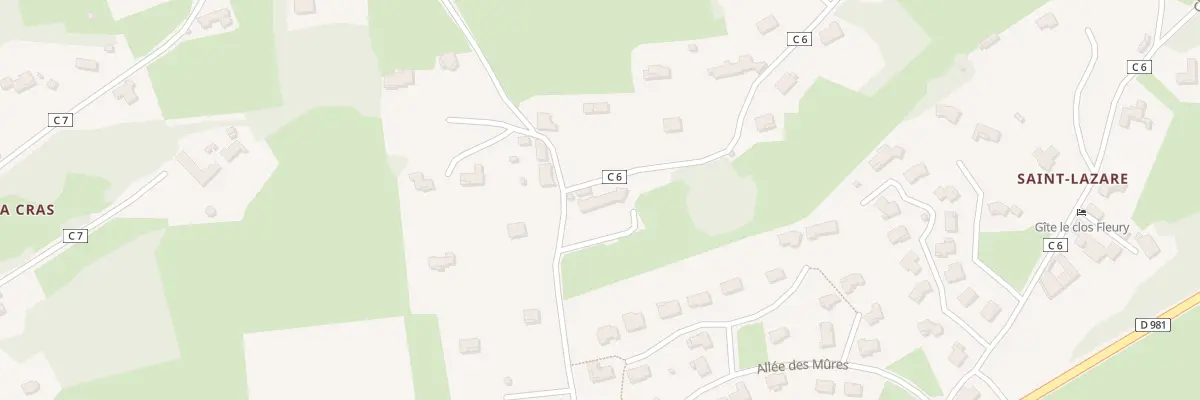Plan du 5371 La Cras à Bray