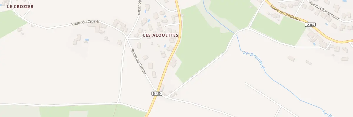 Plan du 389 Rte d’Yzeron à Vaugneray