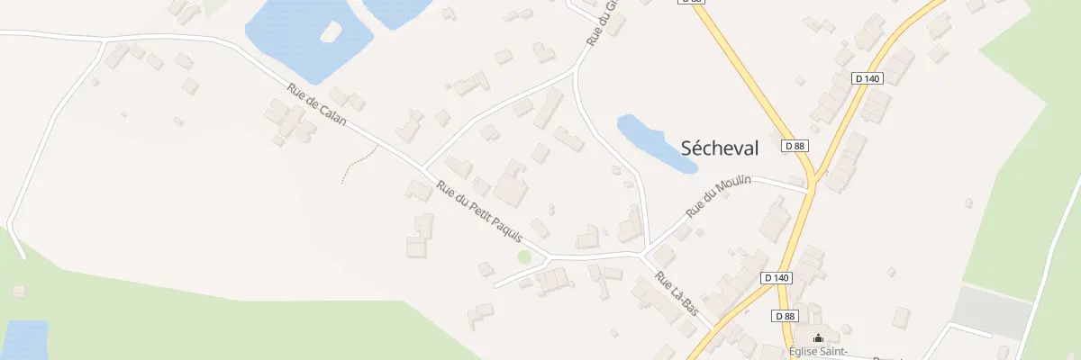 Plan du 6 Rue du Petit Paquis à Sécheval