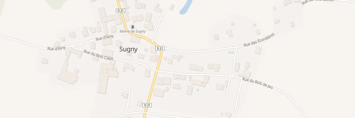 Plan du 2 Rue des Ecordieres à Sugny