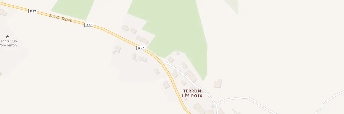 Plan du 1 Che des Cômes à Poix-Terron
