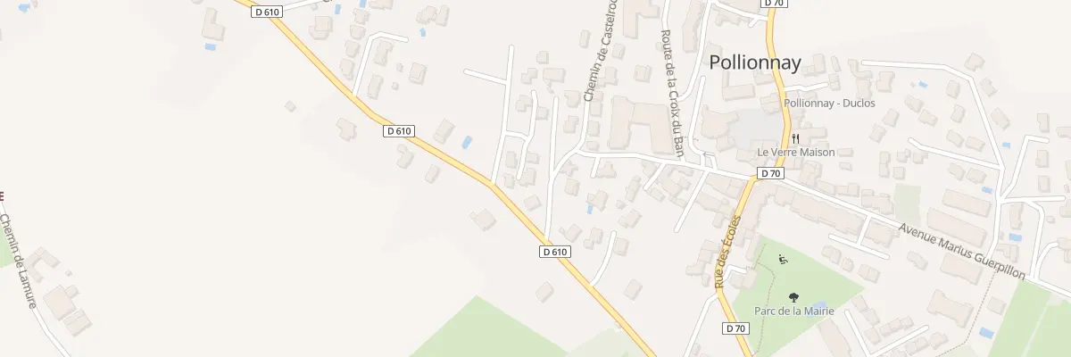 Plan du 382 Che du Mercier à Pollionnay