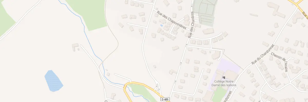 Plan du 25 Rue du Dronaud à Vaugneray