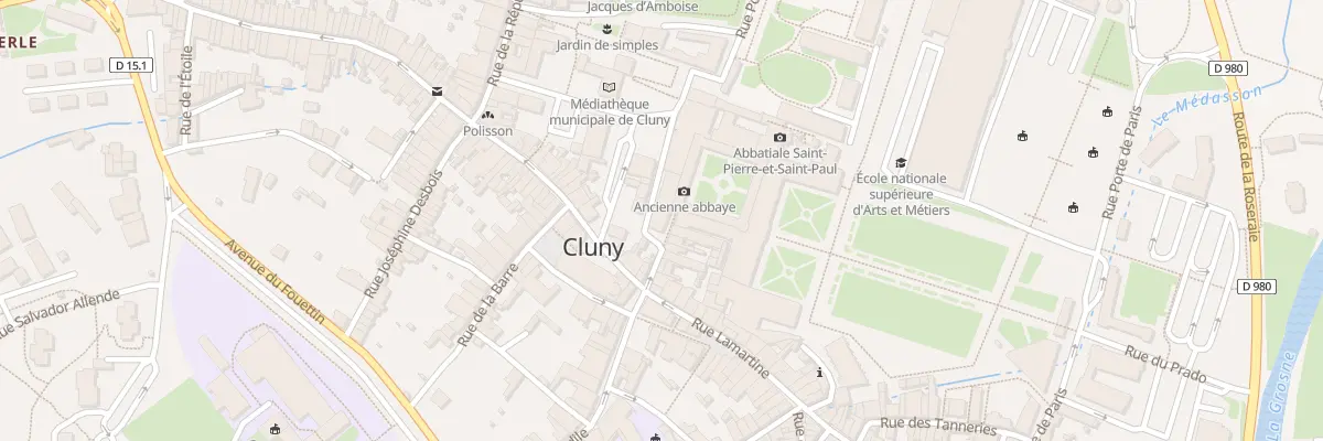 Plan du 16 Rue Municipale à Cluny