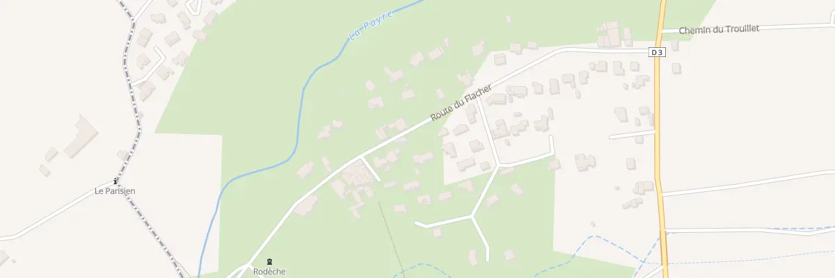 Plan du 335 Rte du Flacher à Chomérac