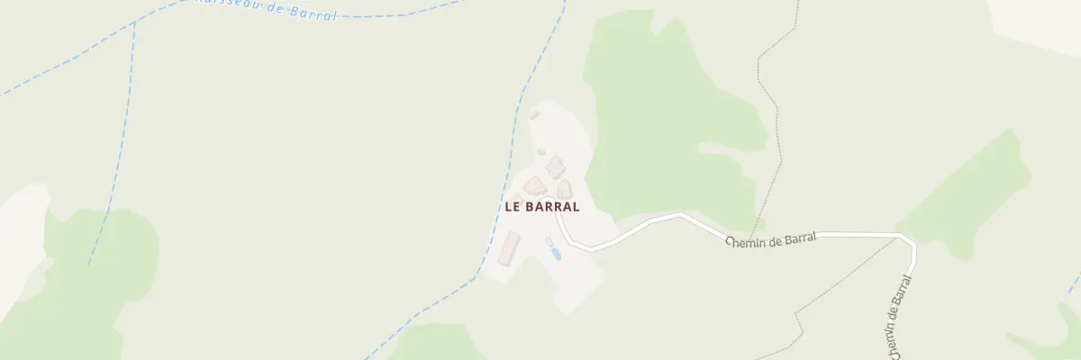 Plan du 1820 Che de Barral à Gilhoc-sur-Ormèze