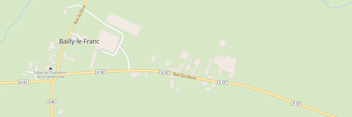 Plan du 7 Rue Qui Boue à Bailly-le-Franc