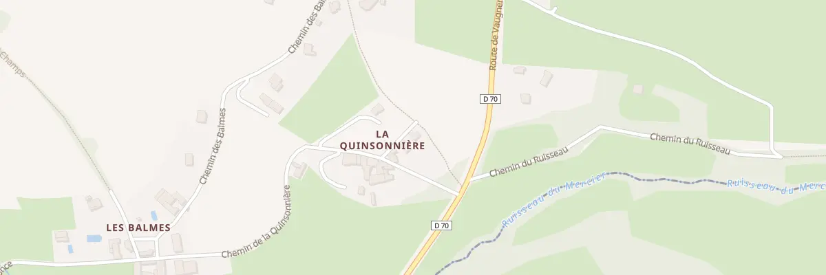 Plan du 92 Che de la Quinsonniere à Pollionnay