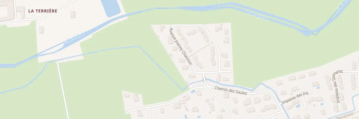 Plan du 86 Av Joanny Chanrion à Cercié