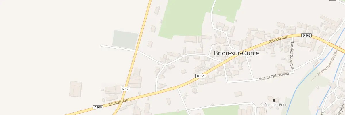 Plan du 11 Rue de la Charmotte à Brion-sur-Ource